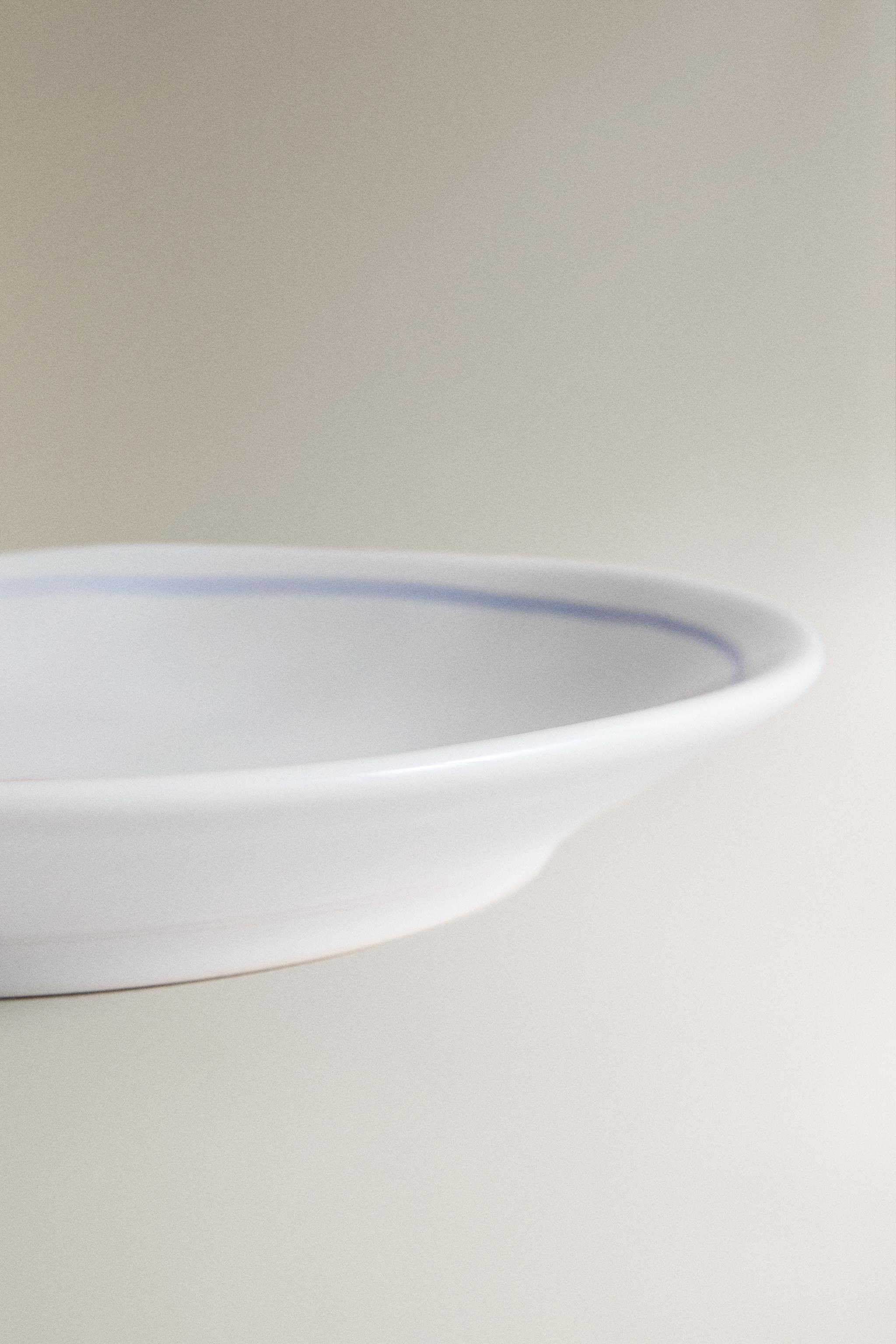 MARINE ANIMAL STONEWARE SIDE PLATE